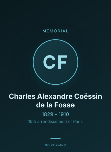 Memorial portrait of Charles Alexandre Coëssin de la Fosse