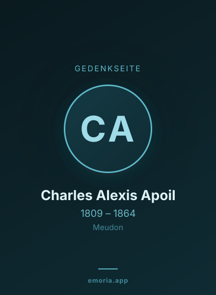 Gedenkportrait von Charles Alexis Apoil