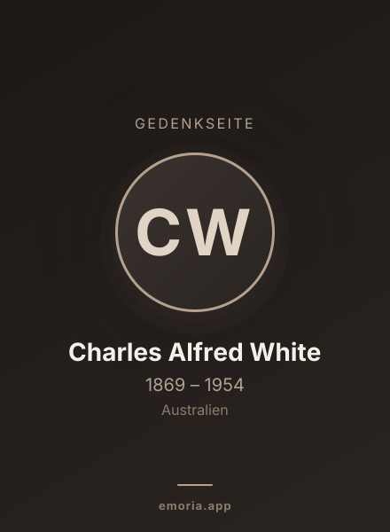 Gedenkportrait von Charles Alfred White