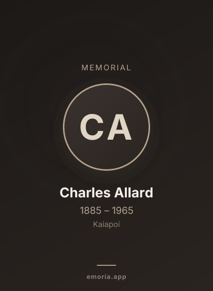 Memorial portrait of Charles Allard