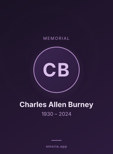 Memorial portrait of Charles Allen Burney