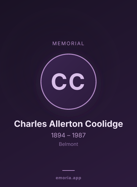 Memorial portrait of Charles Allerton Coolidge