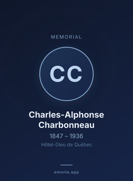 Memorial portrait of Charles-Alphonse Charbonneau
