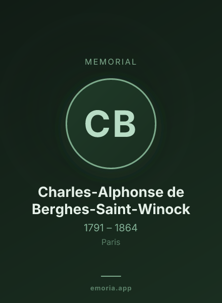 Memorial portrait of Charles-Alphonse de Berghes-Saint-Winock