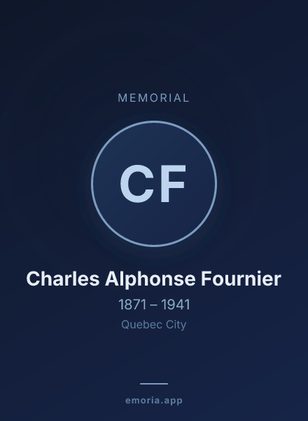 Memorial portrait of Charles Alphonse Fournier