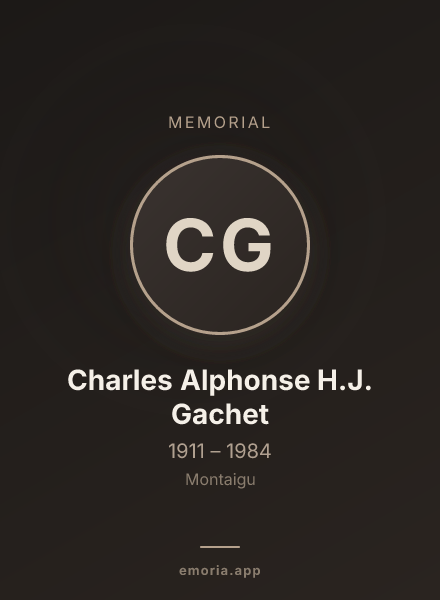 Memorial portrait of Charles Alphonse H.J. Gachet