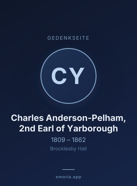Gedenkportrait von Charles Anderson-Pelham, 2nd Earl of Yarborough