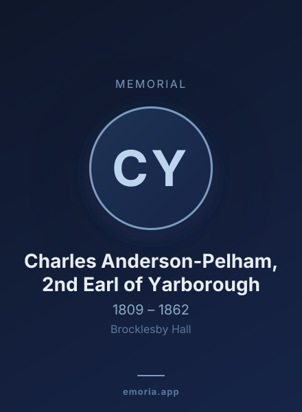Memorial portrait of Charles Anderson-Pelham, 2nd Earl of Yarborough