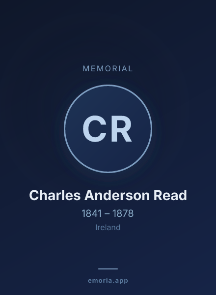 Memorial portrait of Charles Anderson Read