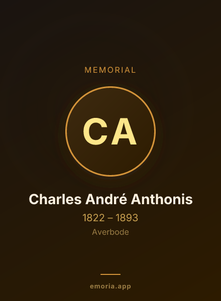 Memorial portrait of Charles André Anthonis