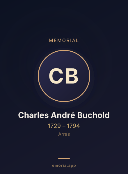 Memorial portrait of Charles André Buchold