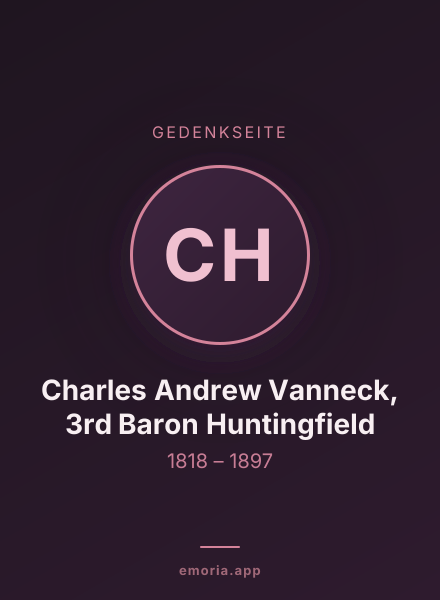 Gedenkportrait von Charles Andrew Vanneck, 3rd Baron Huntingfield