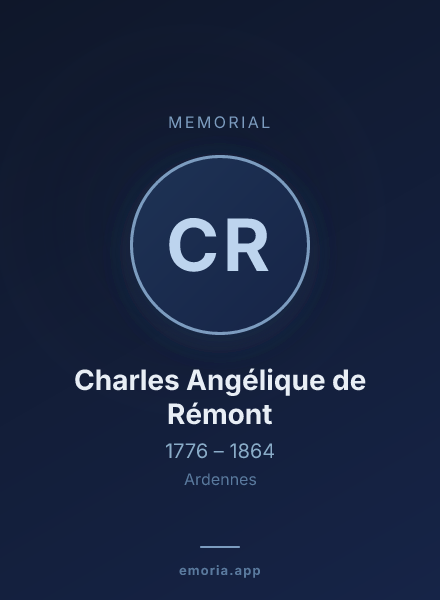 Memorial portrait of Charles Angélique de Rémont