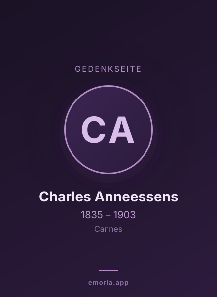 Gedenkportrait von Charles Anneessens