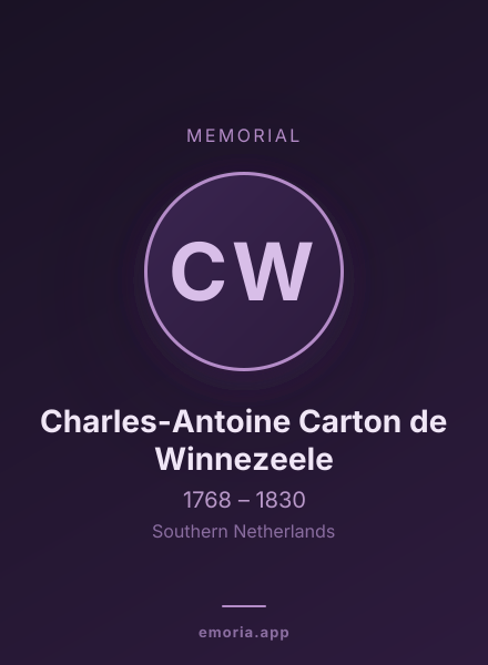 Memorial portrait of Charles-Antoine Carton de Winnezeele