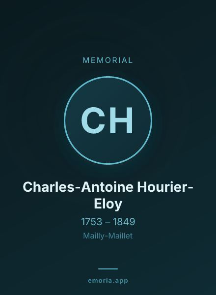 Memorial portrait of Charles-Antoine Hourier-Eloy
