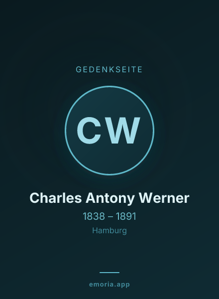 Gedenkportrait von Charles Antony Werner