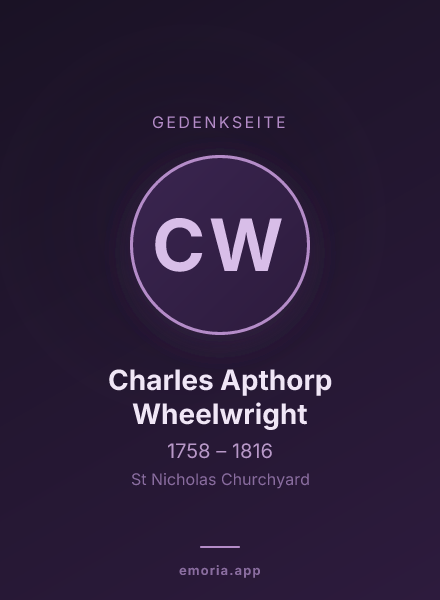 Gedenkportrait von Charles Apthorp Wheelwright