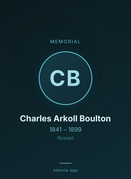 Memorial portrait of Charles Arkoll Boulton