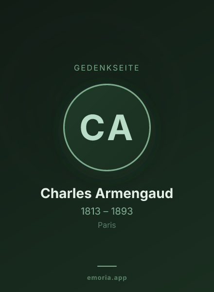 Gedenkportrait von Charles Armengaud