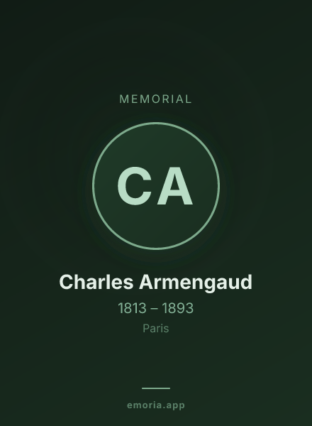 Memorial portrait of Charles Armengaud