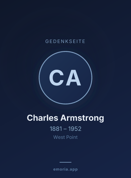 Gedenkportrait von Charles Armstrong