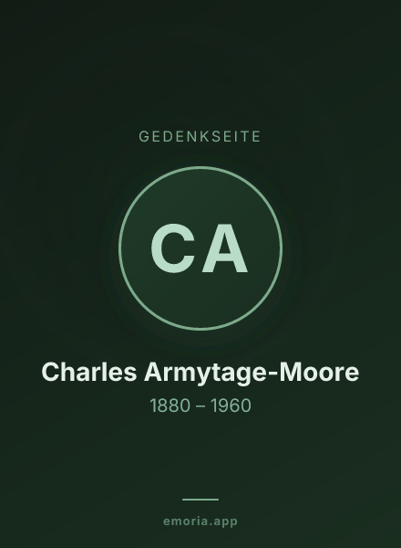 Gedenkportrait von Charles Armytage-Moore