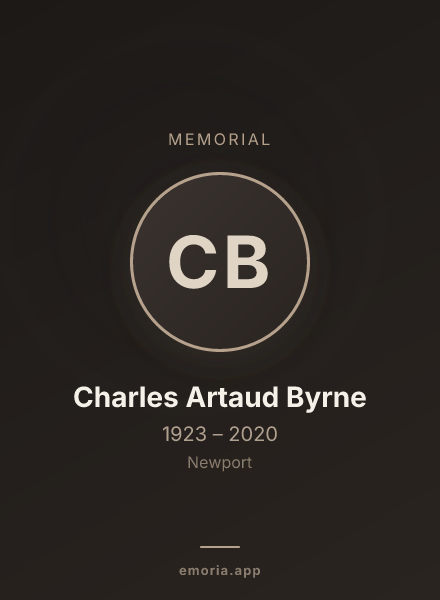 Memorial portrait of Charles Artaud Byrne