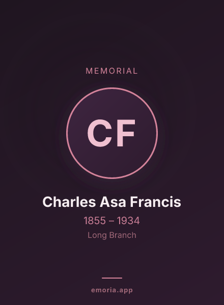 Memorial portrait of Charles Asa Francis