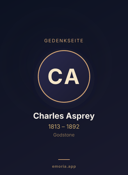 Gedenkportrait von Charles Asprey