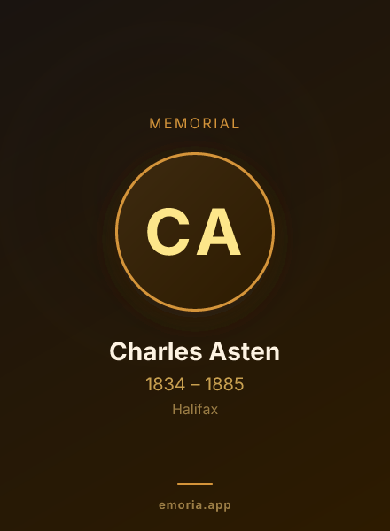 Memorial portrait of Charles Asten