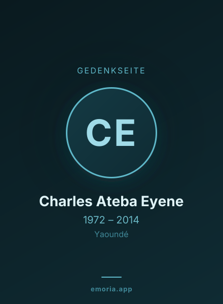 Gedenkportrait von Charles Ateba Eyene