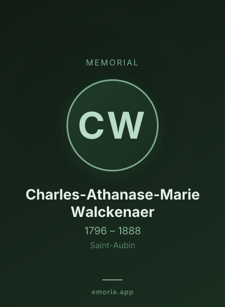 Memorial portrait of Charles-Athanase-Marie Walckenaer