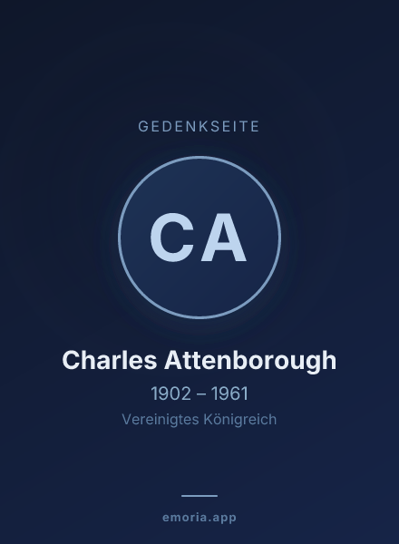 Gedenkportrait von Charles Attenborough