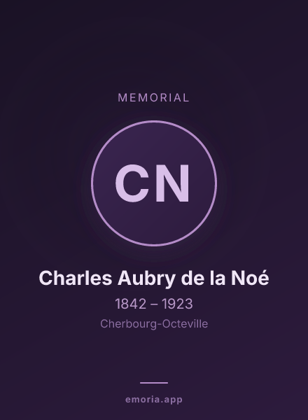 Memorial portrait of Charles Aubry de la Noé