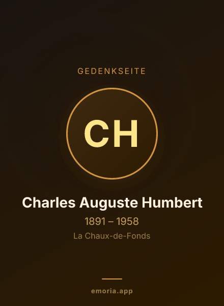Gedenkportrait von Charles Auguste Humbert