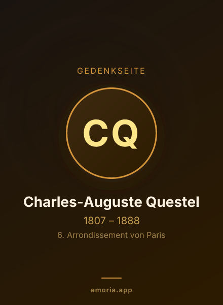 Gedenkportrait von Charles-Auguste Questel
