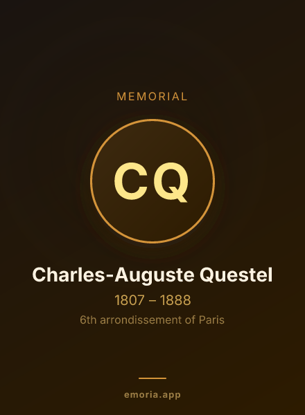 Memorial portrait of Charles-Auguste Questel