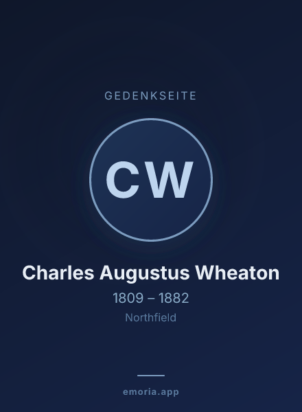 Gedenkportrait von Charles Augustus Wheaton