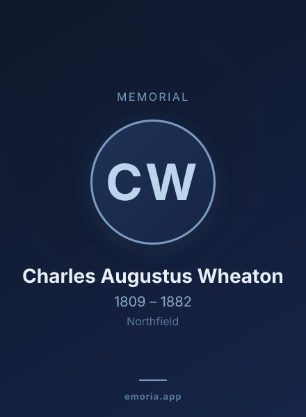 Memorial portrait of Charles Augustus Wheaton