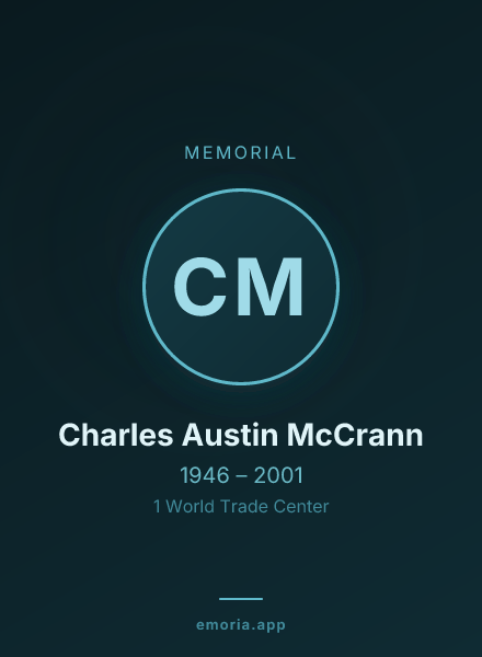 Memorial portrait of Charles Austin McCrann