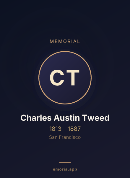 Memorial portrait of Charles Austin Tweed
