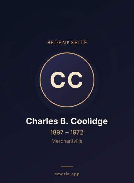 Gedenkportrait von Charles B. Coolidge