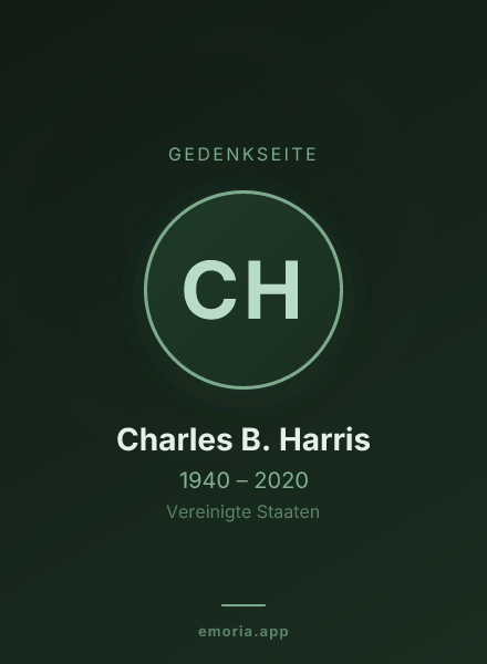 Gedenkportrait von Charles B. Harris