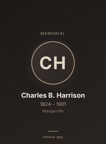 Memorial portrait of Charles B. Harrison