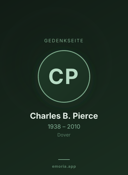 Gedenkportrait von Charles B. Pierce
