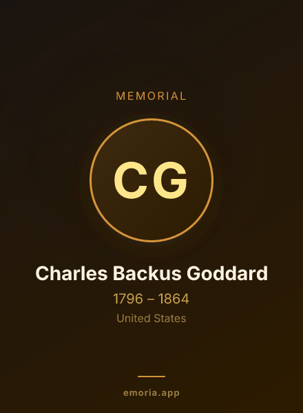 Memorial portrait of Charles Backus Goddard