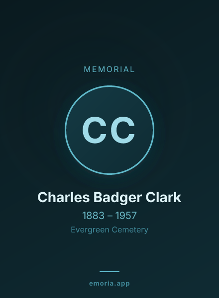 Memorial portrait of Charles Badger Clark