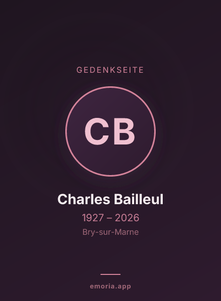 Gedenkportrait von Charles Bailleul