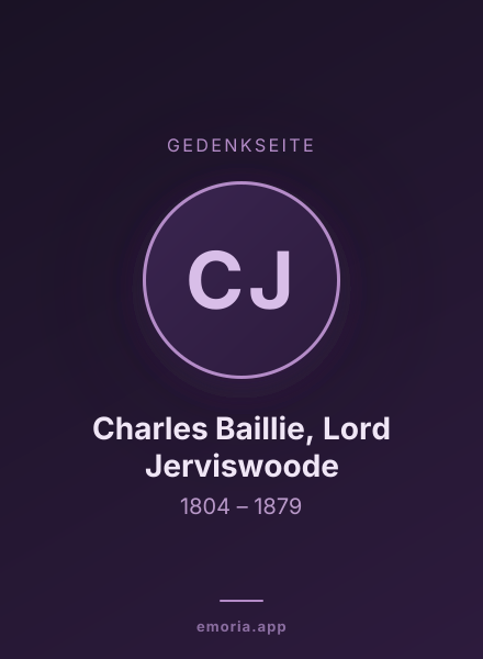 Gedenkportrait von Charles Baillie, Lord Jerviswoode